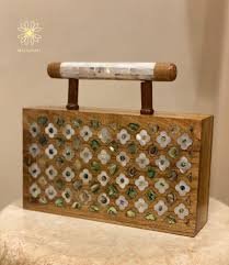 TJH Atelier Wooden Seashell Clutch