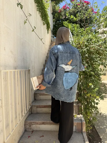 Melawyeh Denim Jacket (hand painted)