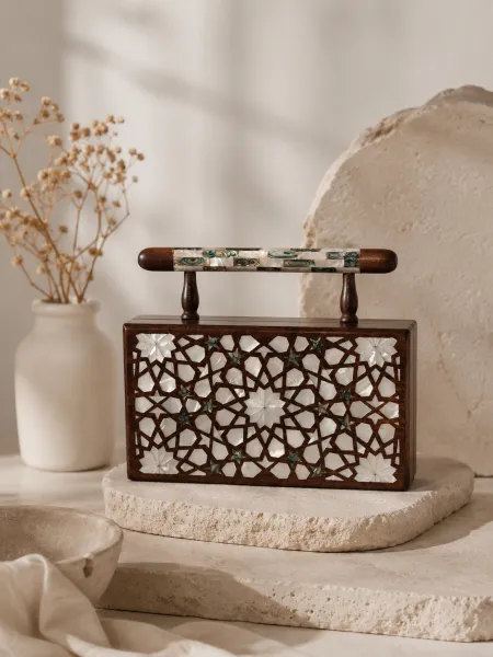 TJH Atelier Wooden Seashell Clutch