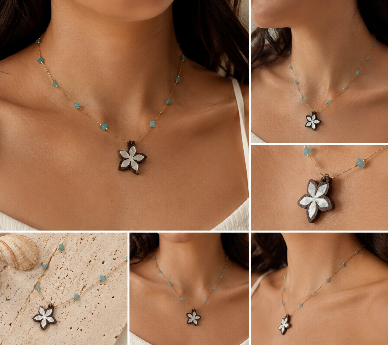 Yasmine el Sham Necklace (1 jasmine)