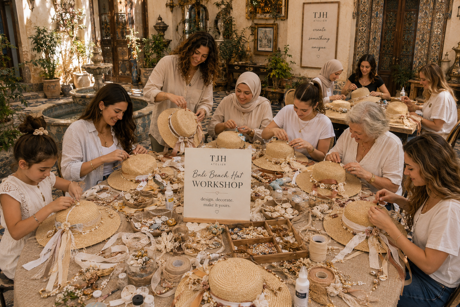 Make your own beach hat workshop